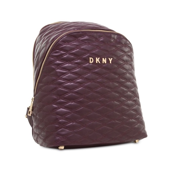 dkny quilted backpack